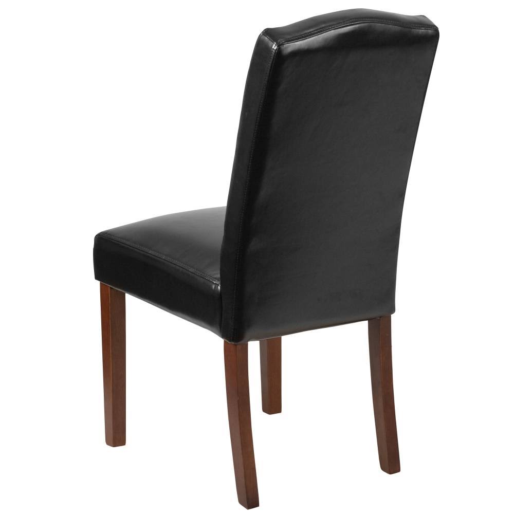 Brown Fabric Tufted Parsons Chair I480