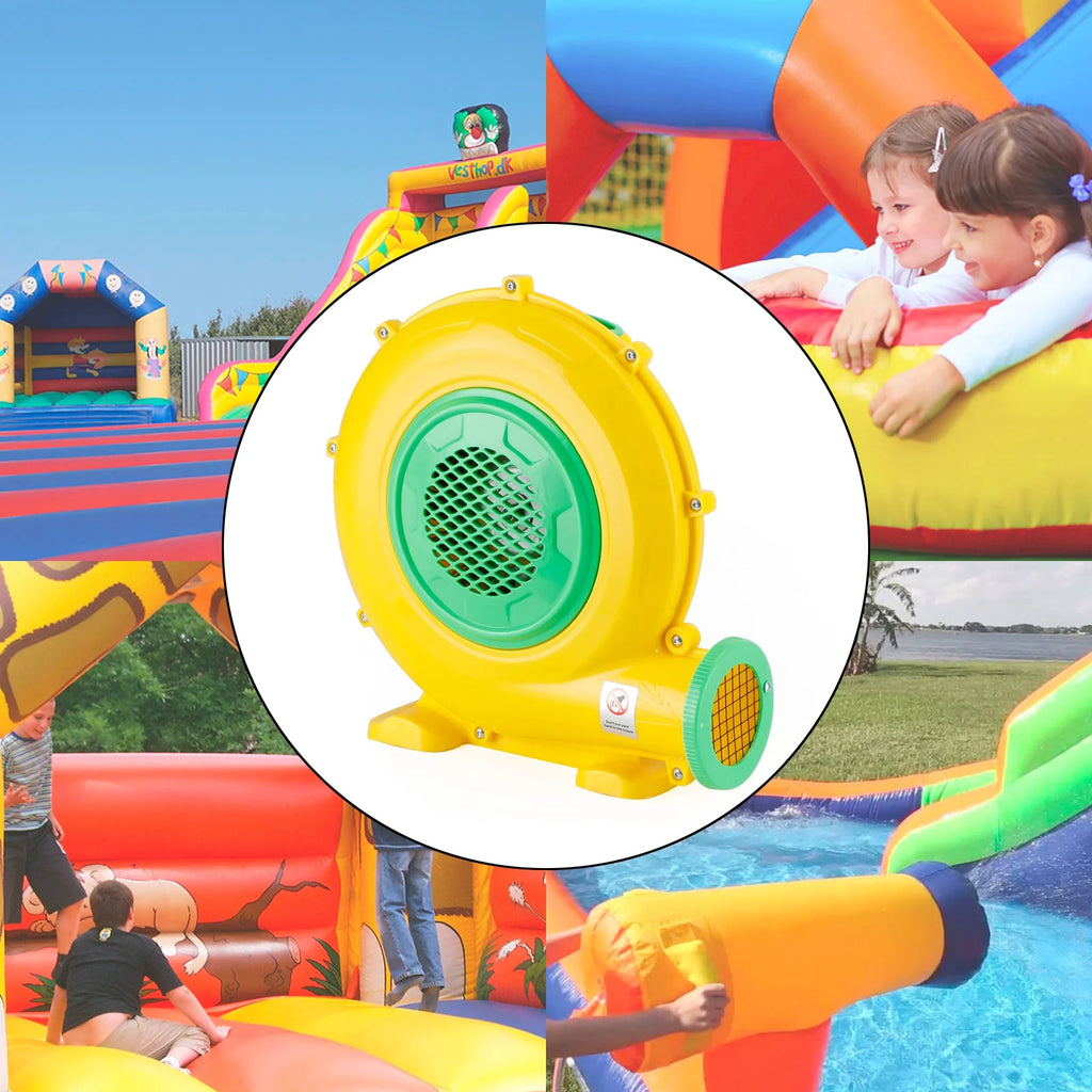 550 Watt Inflatable Bounce House Water Slide Air Pump Blower Fan E74826