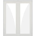48 in. x 80 in. Clear Glass Double Prehung Interior Door G55746