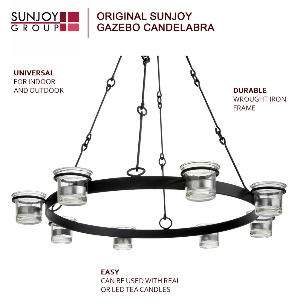 Fully Assembled 6-candle Hanging Chandelier P4407
