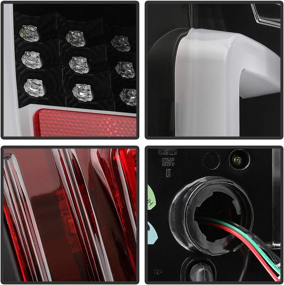 Black Edition LED Tube Tail Lights Brake Lamps Assembly Left+Right Z939877