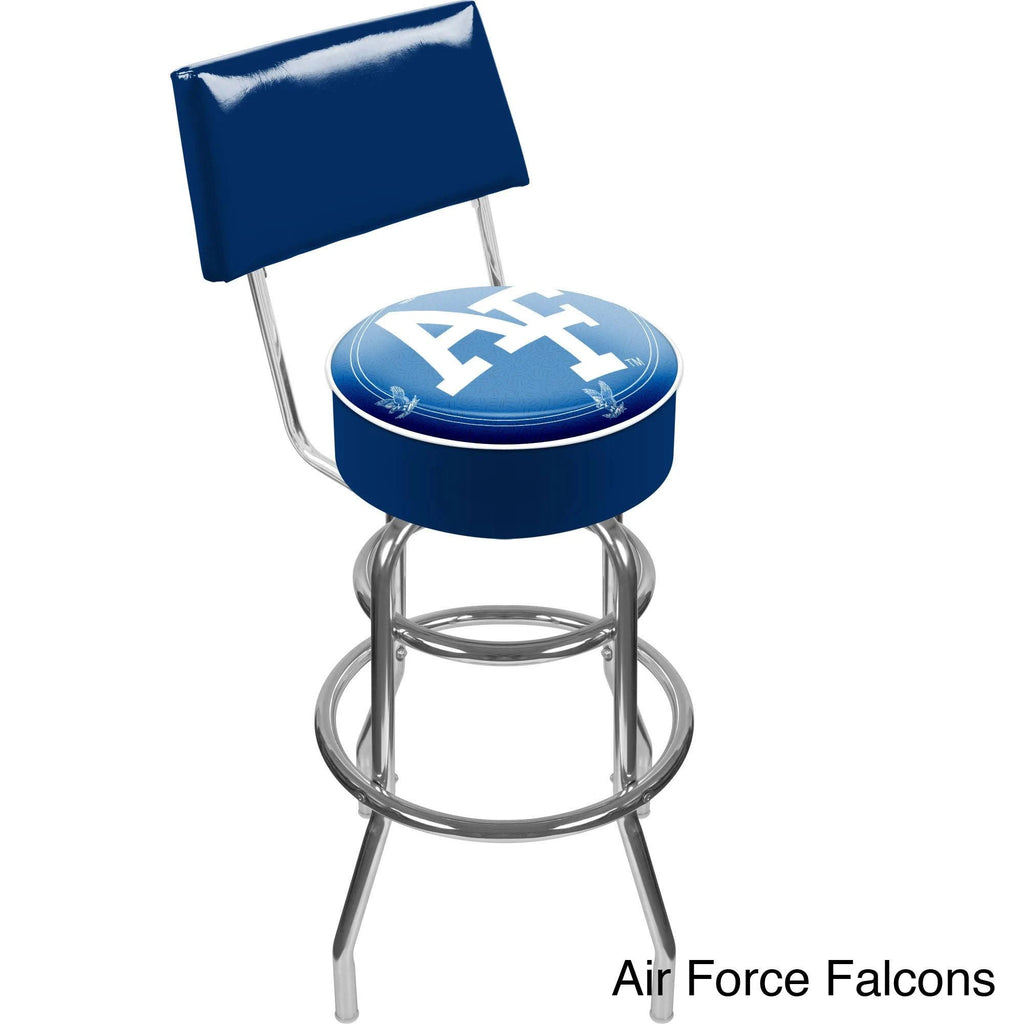 Padded Swivel Bar Stool with Back T1404