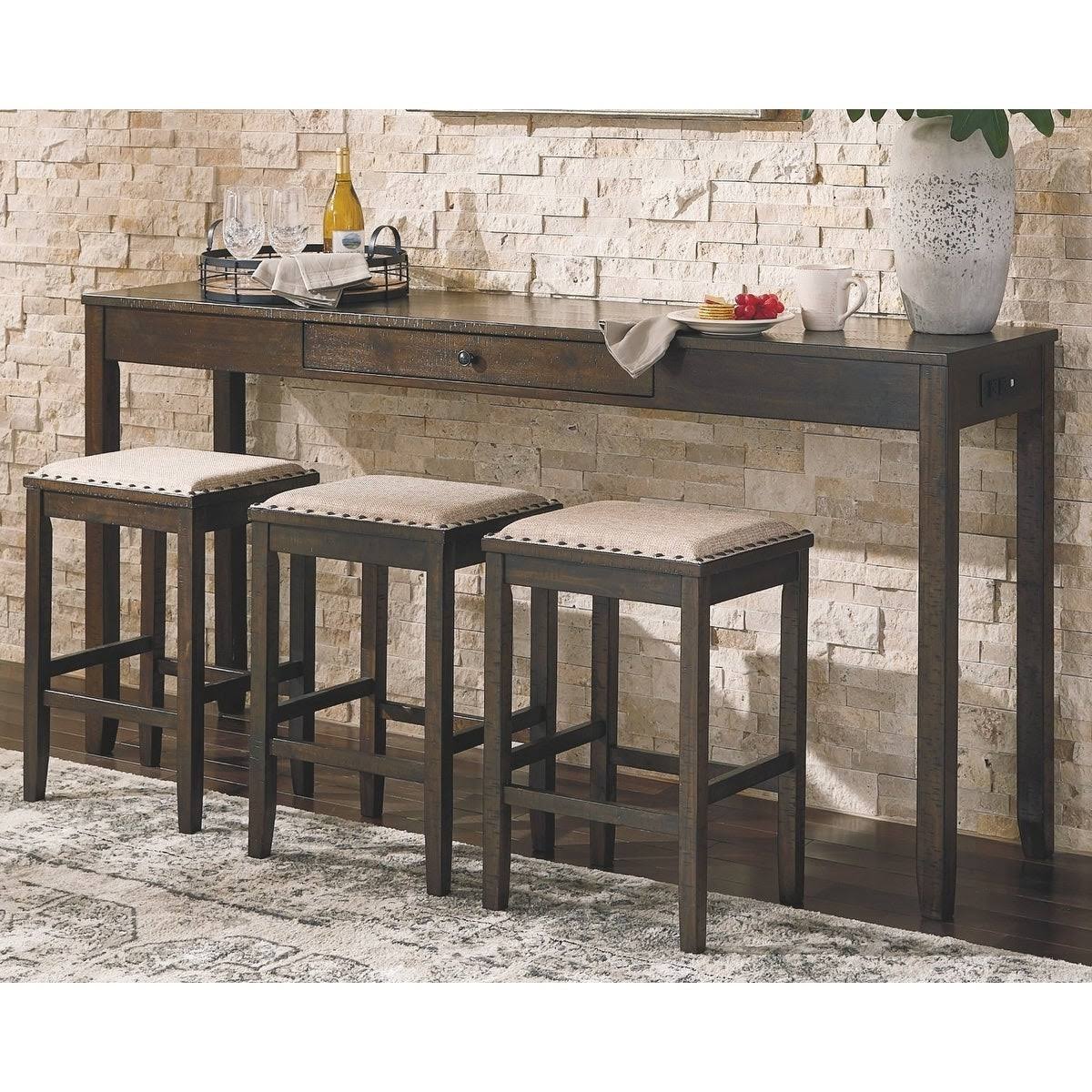 Rectangular 4 Piece Counter Height Dining Table E91971