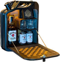 White Pack of 2 Mini Bar Cabinet Set W918