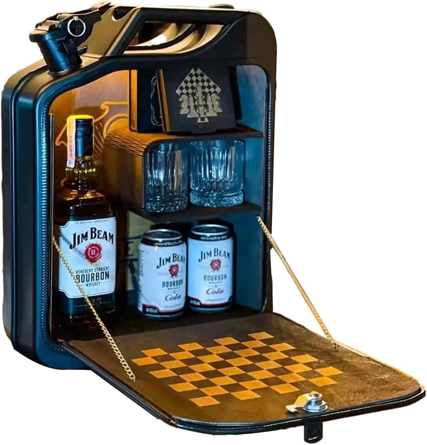 White Pack of 2 Mini Bar Cabinet Set W918