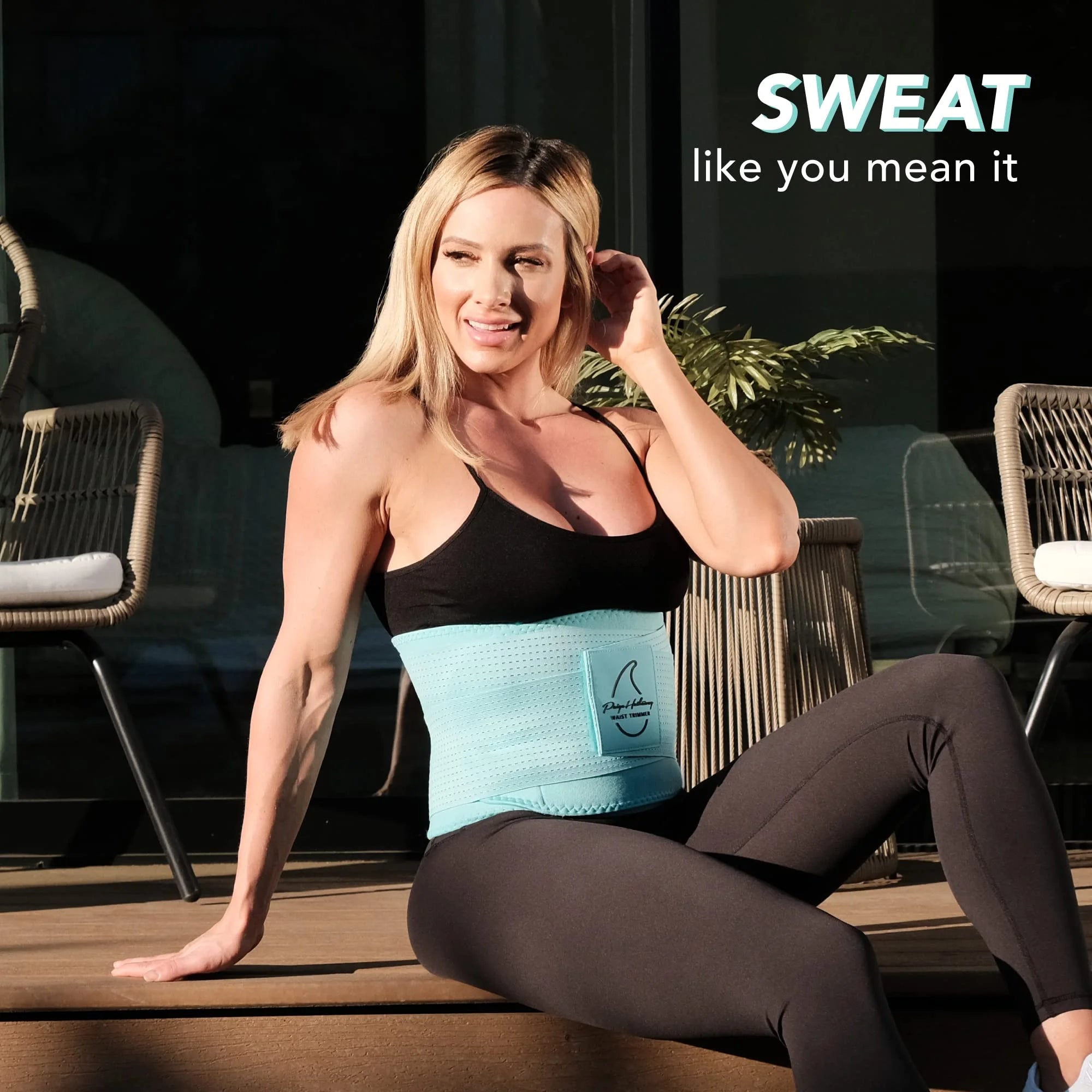 Blue XL/XXL Waist Trimmer Bundle S691
