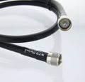 PVC White 50 ohm Coaxial Cable with UHF PL259 Male Crimp Connectors, 100 ft E170