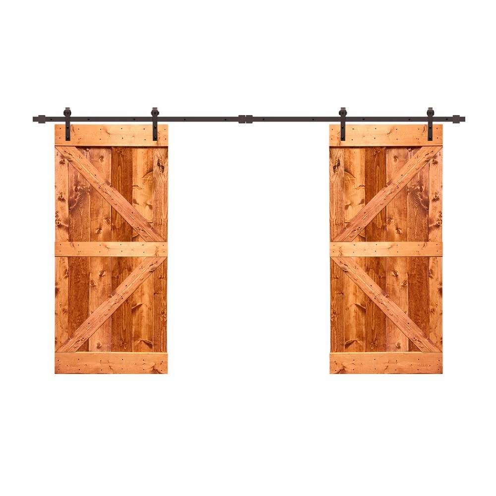 White 60 x 84 Barn Door with Hardware Kit A8920