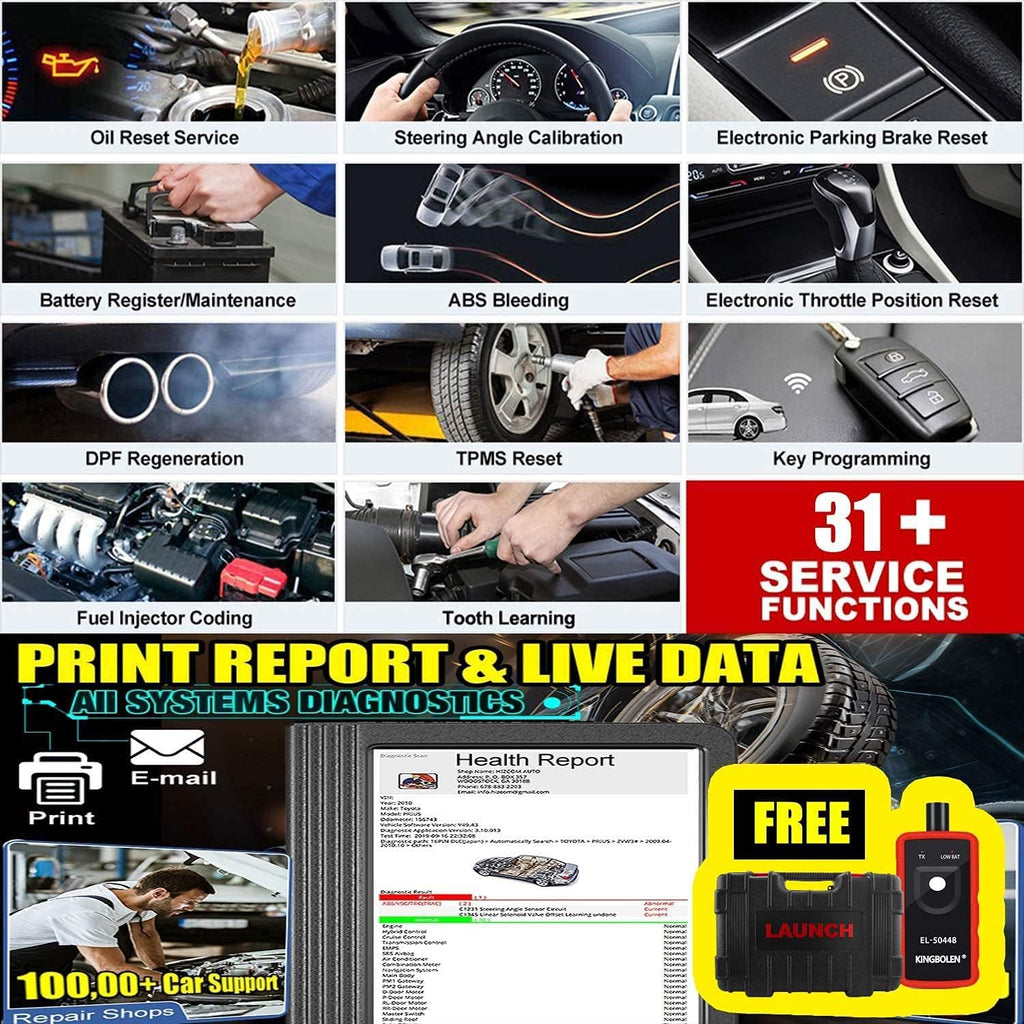 Bi-Directional Scanner Full Systems Diagnostic Scan Tool with 31+ Reset Functions G7748