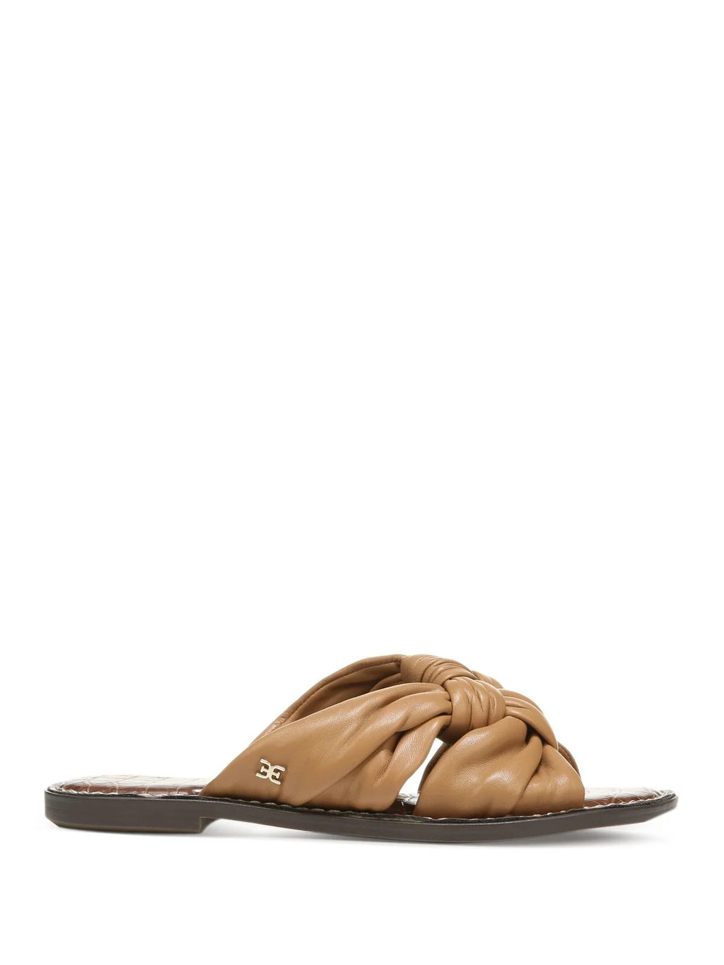 Brown Leather Slide Sandals H646044