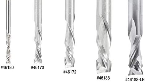 CNC Solid Carbide Compression Spiral 1/8 Dia x 13/16 x 1/8 Shank C286765