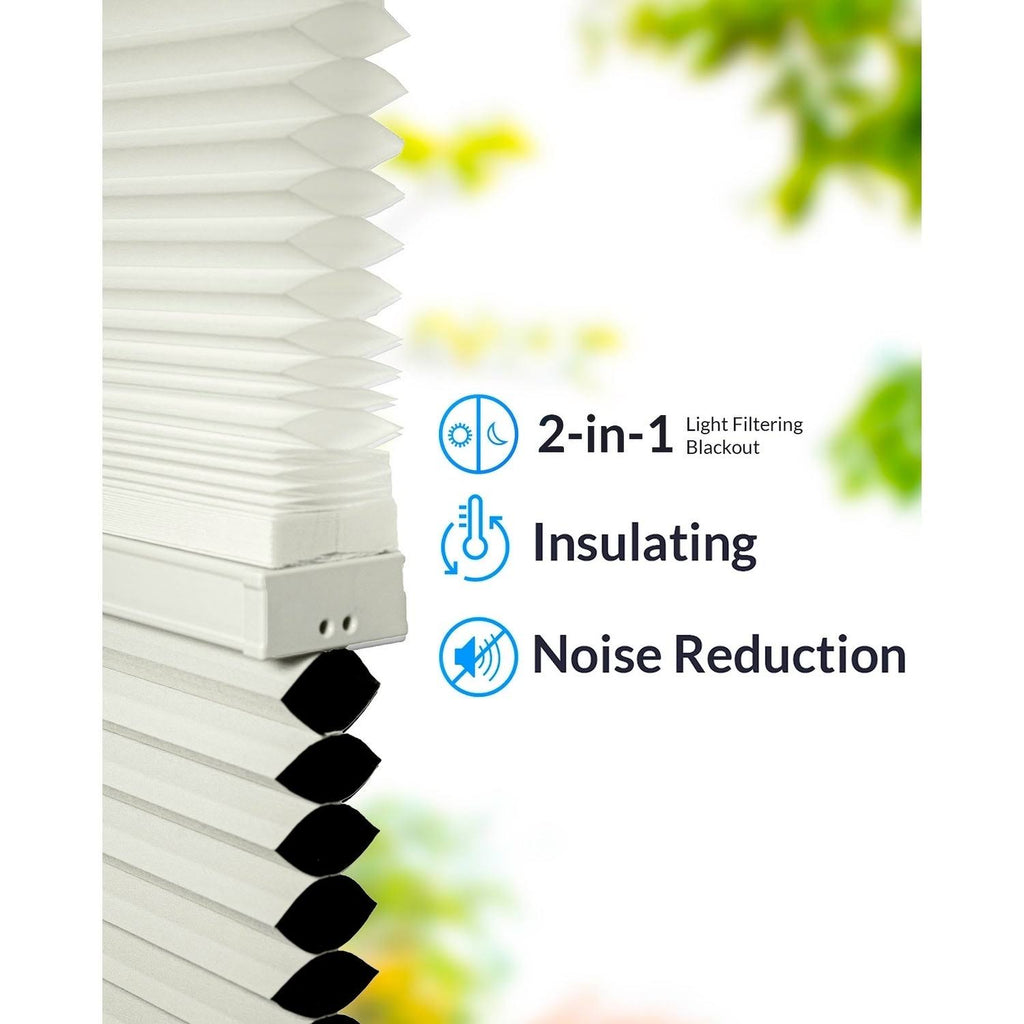 Cordless Cellular Shades Cotton 23x22 x 48x22 V8881