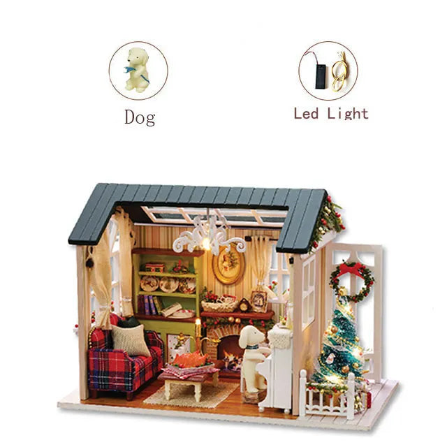 Doll House DIY Miniature Dollhouse Toy Furnitures I861597