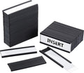Magnetic Data Card Holders with Magnets and Cards, 1 x 3 Inches, 60 Pieces H679269