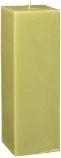Sage Green Square Pillar Candle B5260