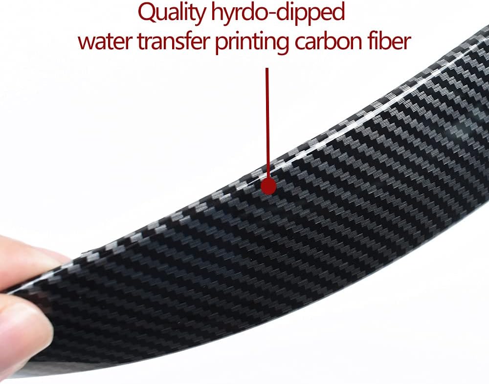 Left Right Interior Door Pull Handle Cover Trim Replacement, Carbon Fiber, Pack of 2 K942