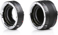 2-Piece Chrome Macro Extension Tube Set for Pentax K DSLR Camera R4647