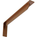 2 inch x 20 inch x 6 1/2 inch Steel Bracket, Hammered Copper W348385