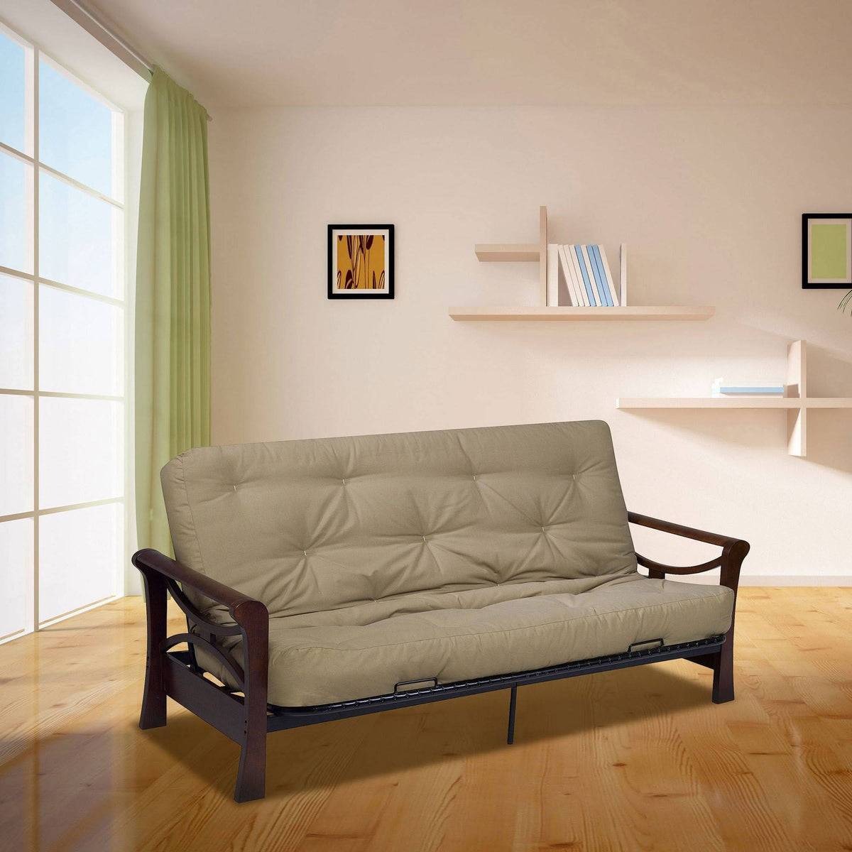 Khaki Memory Foam Futon Mattress K3521