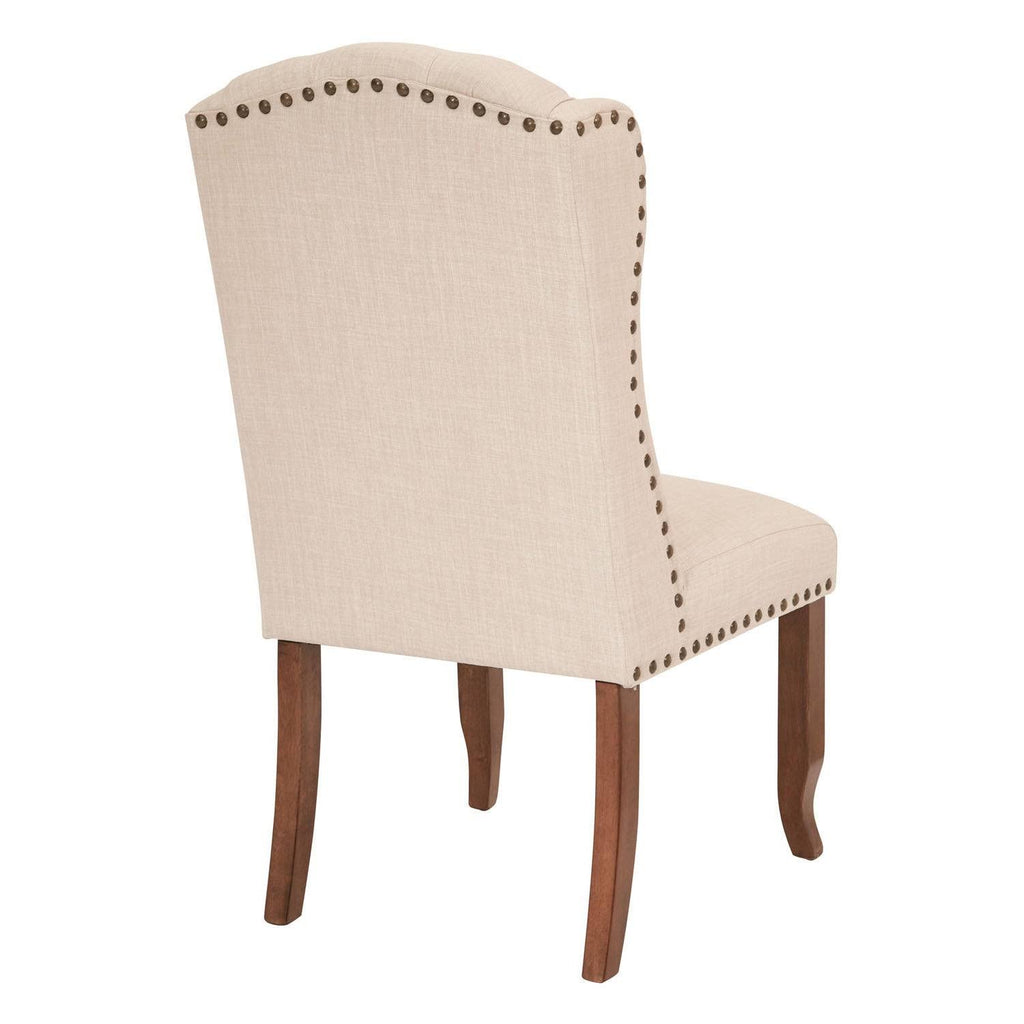 Navy Tufted Wing Dining Chair O79155