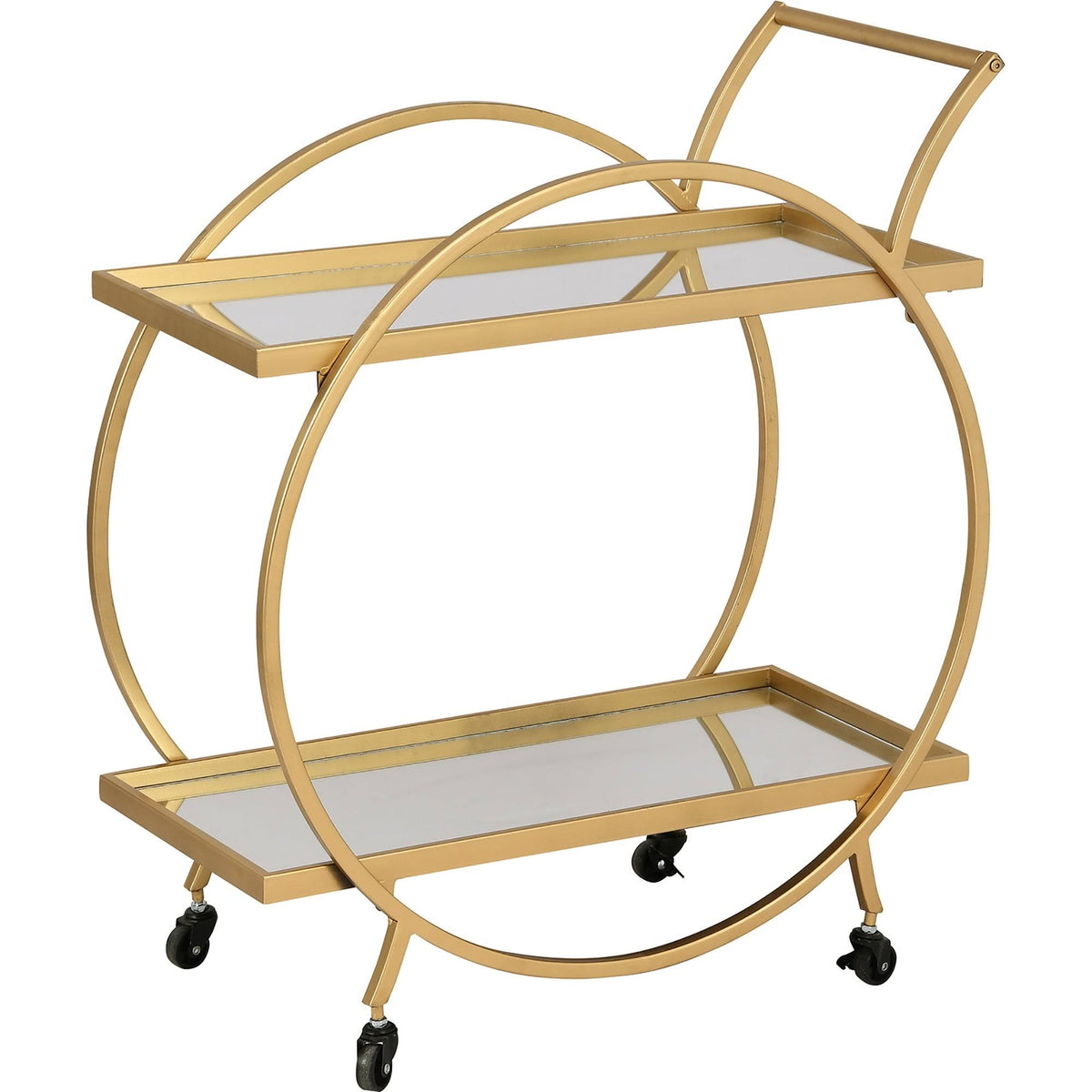 Gold/Brown Bar Cart M8646