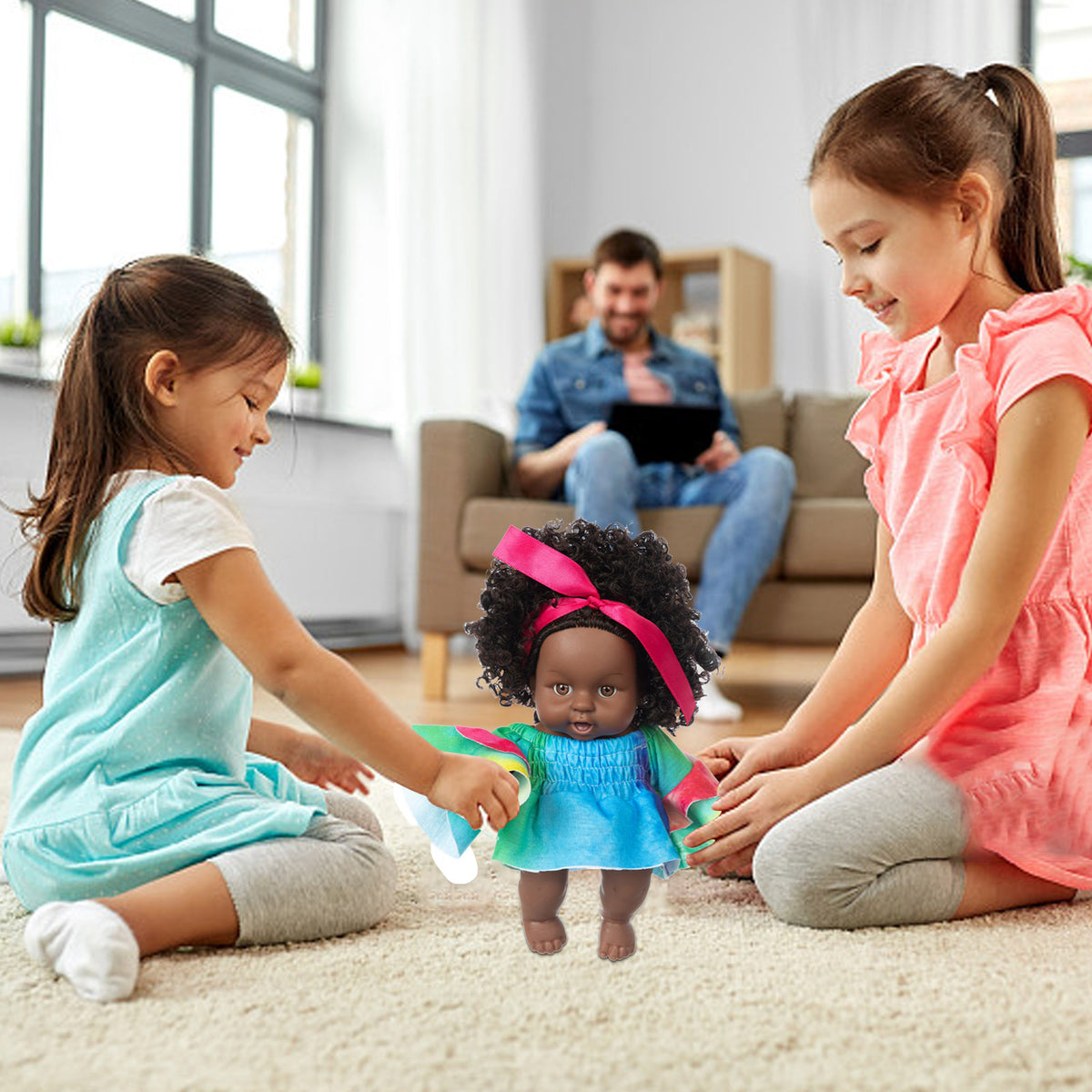 8 Inch Black Baby Dolls With Clothes Q724849