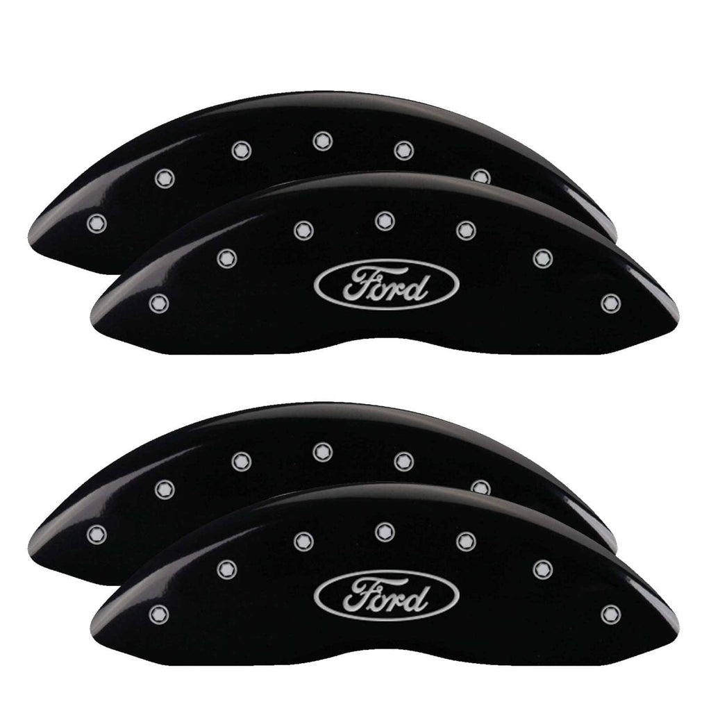 Black Brake Caliper Covers Front & Rear Set R2585