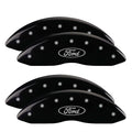 Black Brake Caliper Covers Front & Rear Set R2585