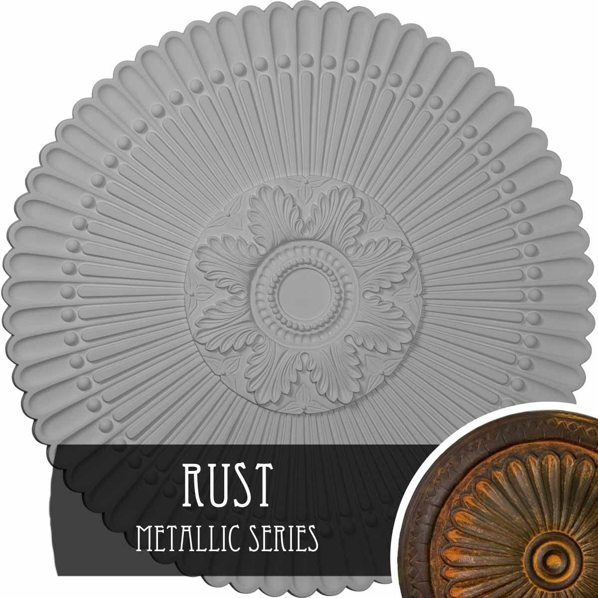 Rust Nexus Ceiling Medallion M2411