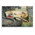 Pelican Paradise I Acrylic Glass Wall Art, 16"x12" K794