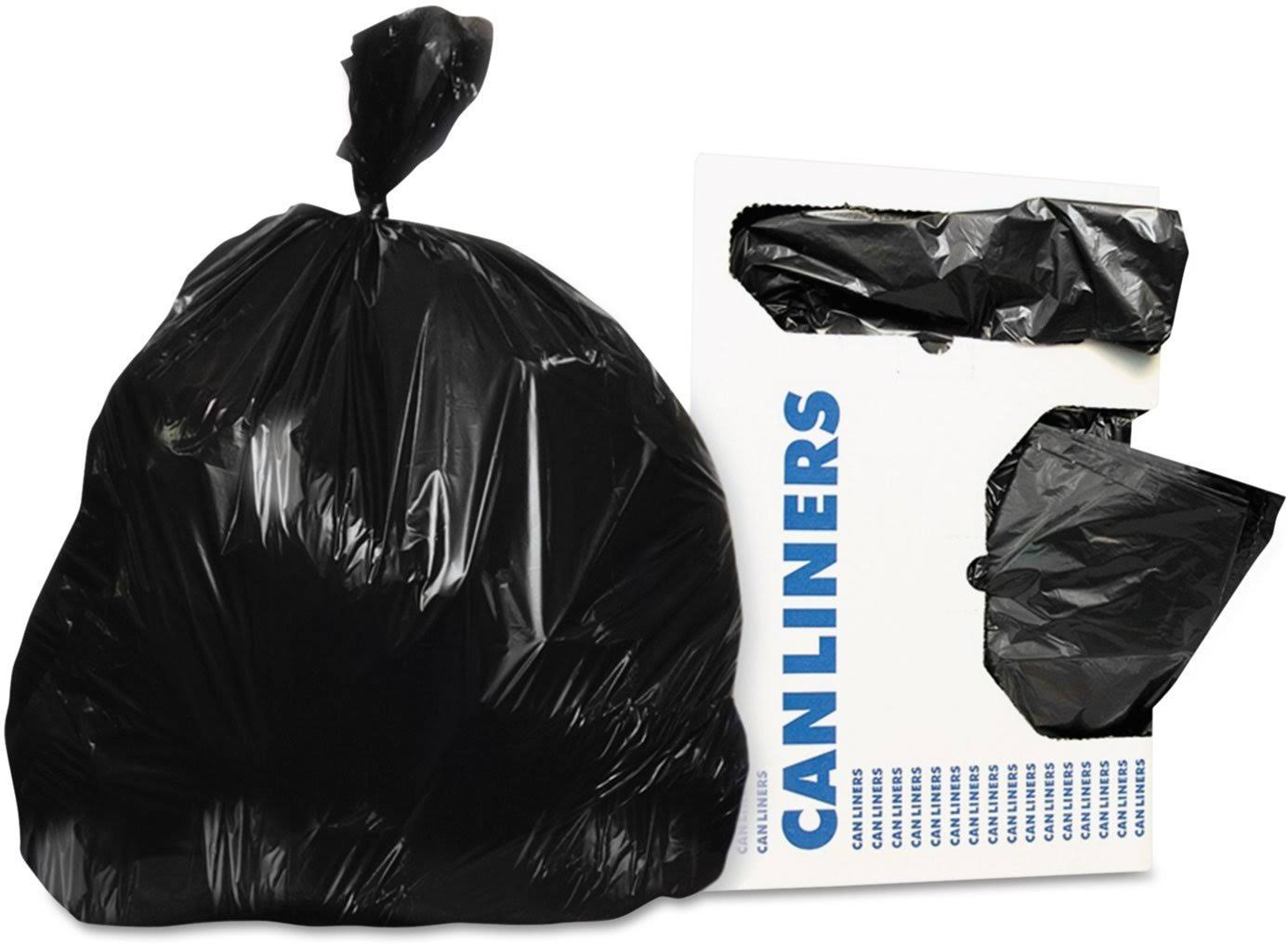 Black 30 x 36 0.5 Mil Can Liners K9612