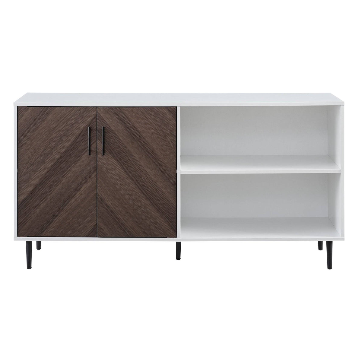 58-Inch TV Console (Black / Acorn Bookmatch) L178176