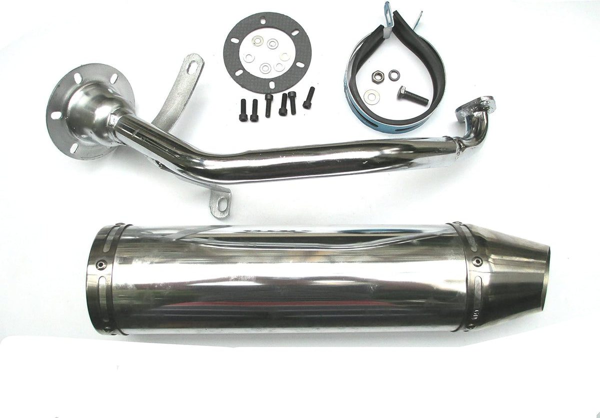 Silver Exhaust System Muffler for 150CC Scooters W992545