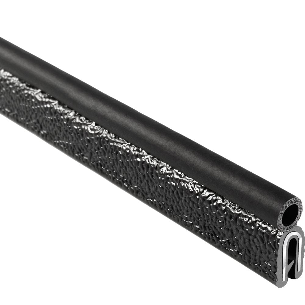 PVC Plastic Trim Seal with EPDM Rubber Seal, 25 ft Length V616524