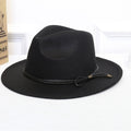 Black Crushable Wool Outback Hat N28654