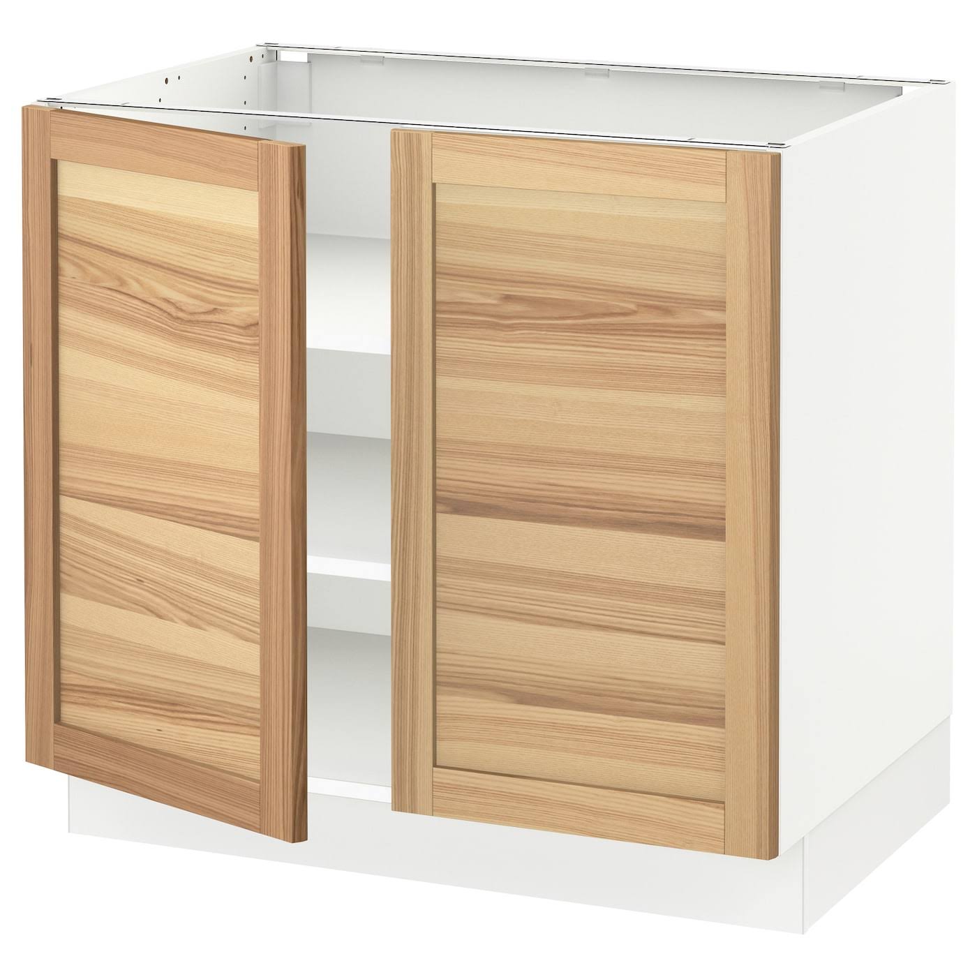 White 36x24x30 Base Cabinet with Shelves and 2 Doors G514064