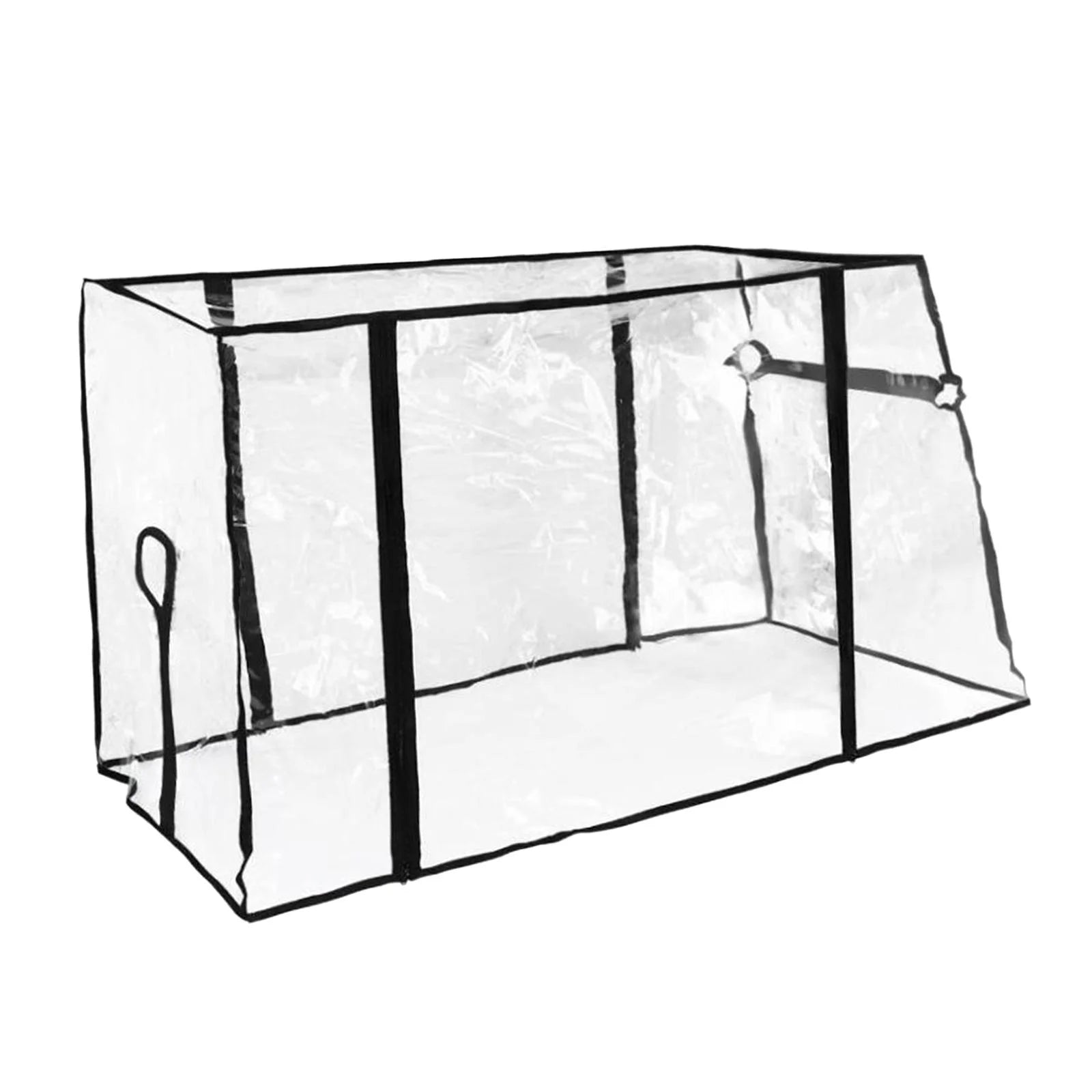 Collapsible Wagon Cart Waterproof Cover Canopy Transparent PVC 33x15.7x27.6inch Portable Dustproof Rainproof A53580