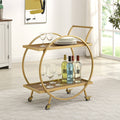 Gold/Brown Bar Cart M8646