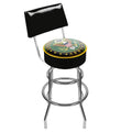 Padded Swivel Bar Stool with Back T1404