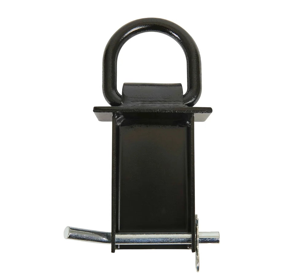 2 Pack Heavy Duty Adjustable Stake Pocket D Ring Black with 1/2" Hitch Pin, 4 Holes, 5400 lbs Load Limit X7562