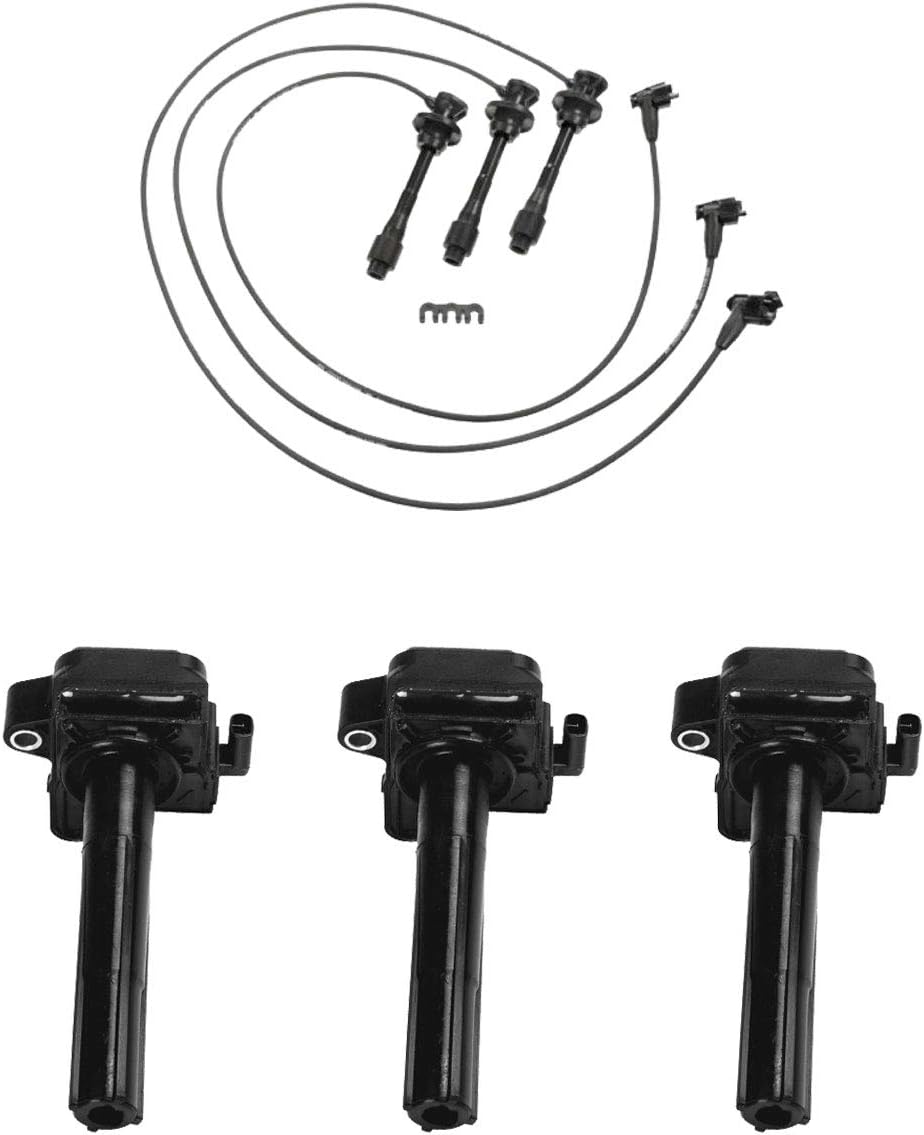 Set of 3 Ignition Coil Pack and 3 Wire Wireset E1741