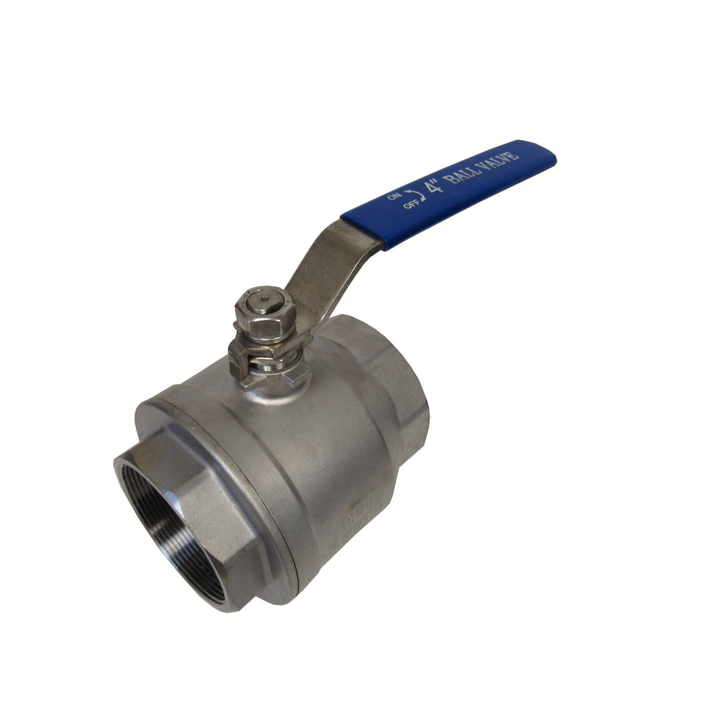 Full Port Ball Valve, 3x22 NPT, 2 Piece, 304 Stainless Steel Y2680