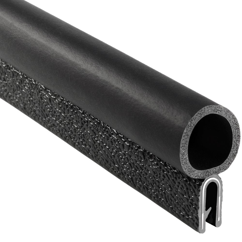 PVC Plastic Trim Seal with EPDM Rubber Seal, 25 ft Length V616524