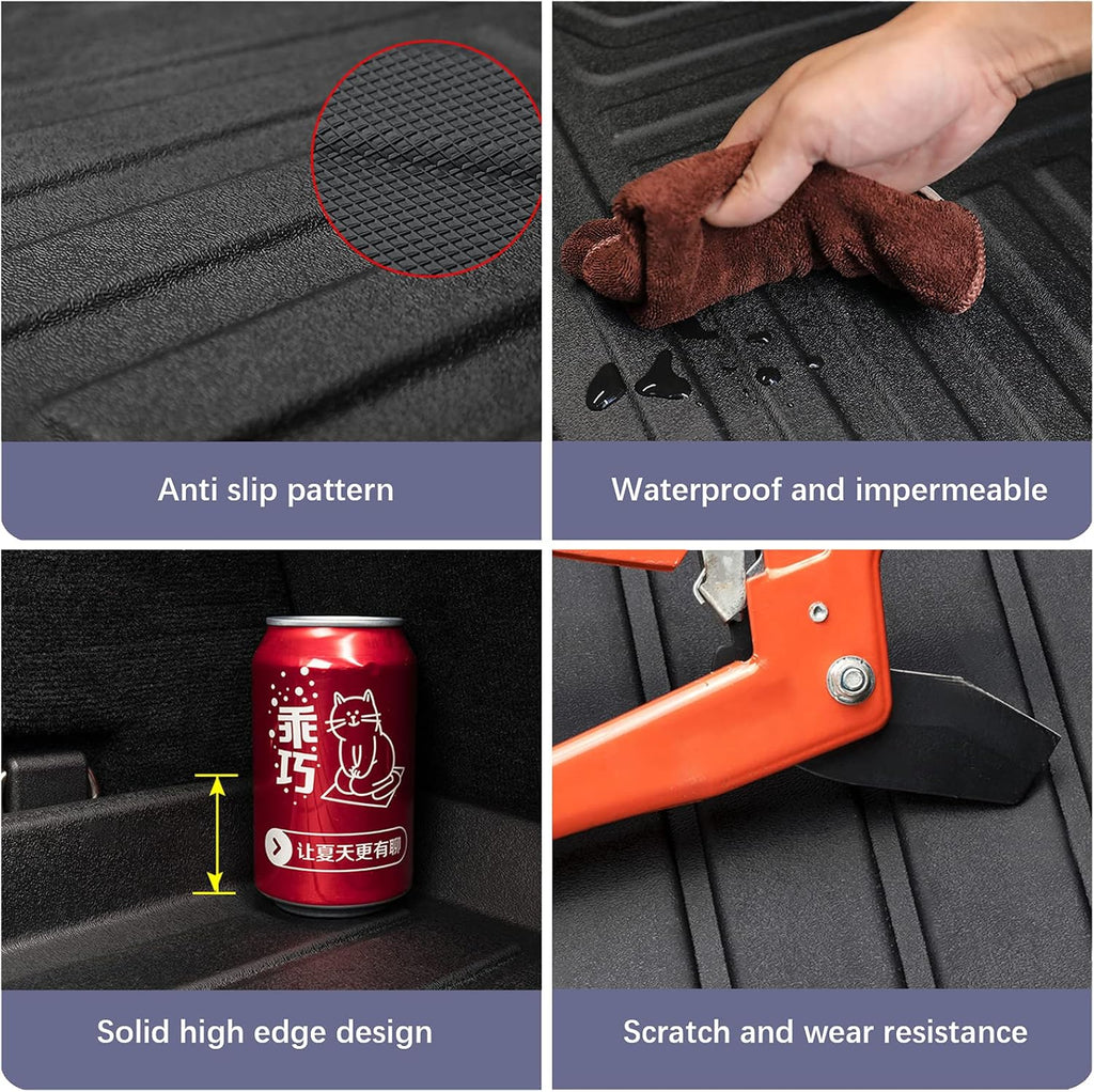 Black TPO Waterproof Rear Cargo Mat U378