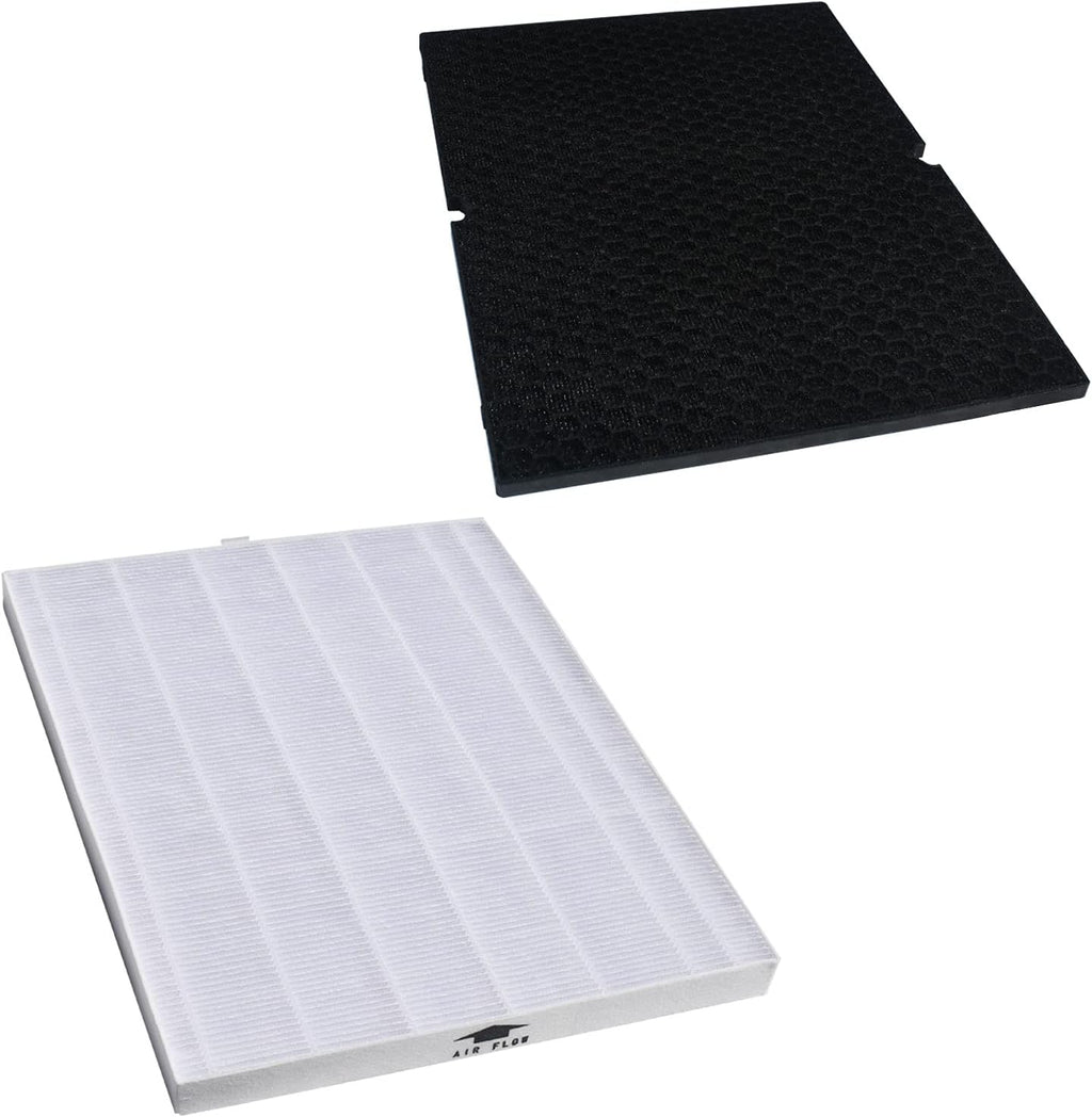 2 Sets Replacement Filter H for Winix Air Purifier, 2 Pack HEPA Filter and 2 Pack Activated Carbon Filter J86332