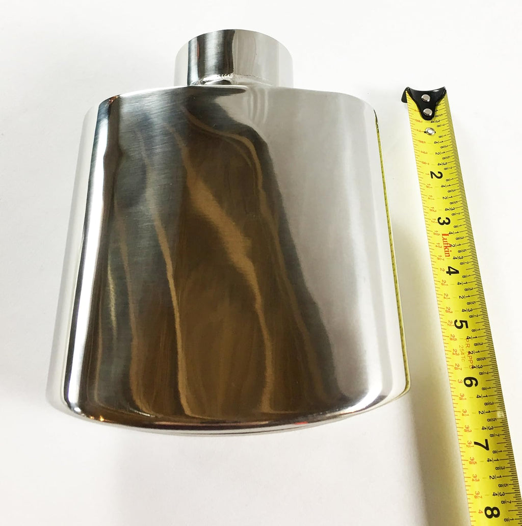 Double Wall Rolled Oval Split Stainless Steel Exhaust Tip Pack of 2 N5043