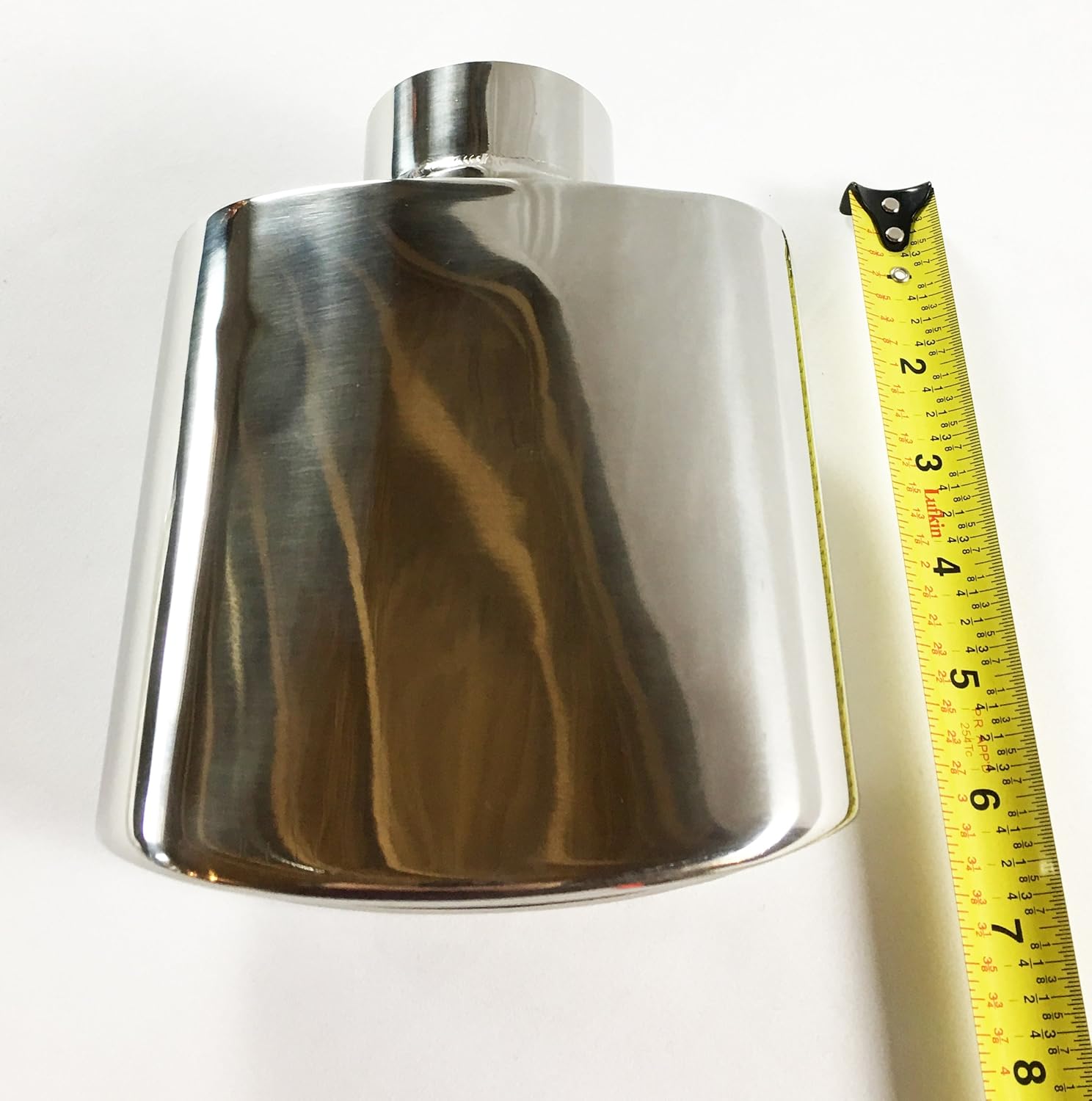 Double Wall Rolled Oval Split Stainless Steel Exhaust Tip Pack of 2 N5043