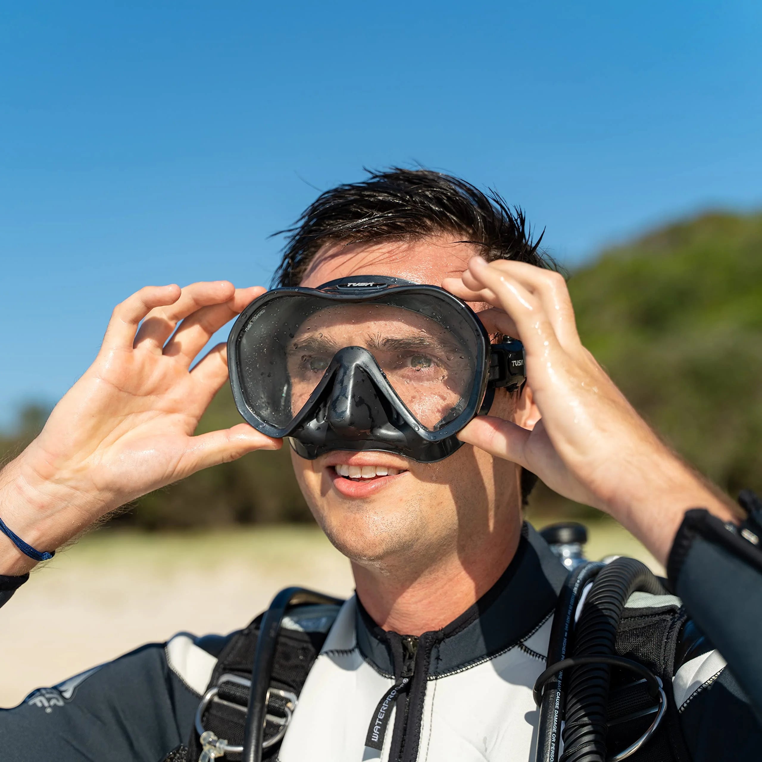Gunmetal Scuba Diving Mask U16540