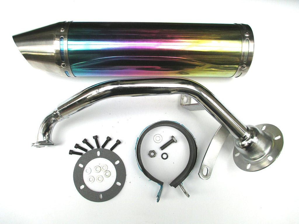 Silver Exhaust System Muffler for 150CC Scooters W992545