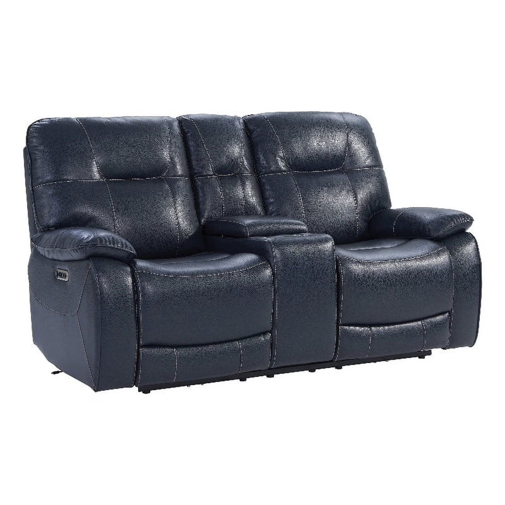 Admiral Blue Power Console Loveseat F244166